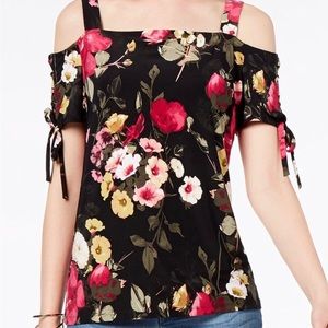 Cute INC Lace up cold shoulder